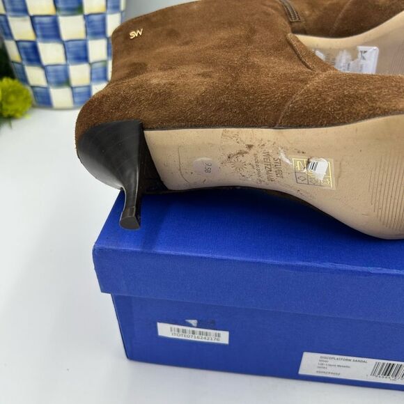 Women’s Stuart Weitzman suede ankle boots size 9.5 made in Spain - Picture 9 of 10